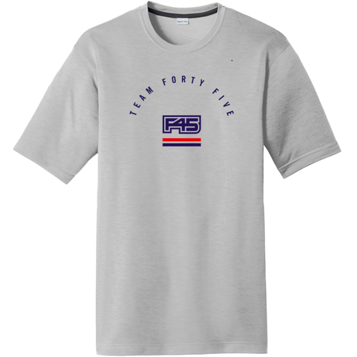 CUSTOM POLYESTER TEE DESIGN #1 - SILVER