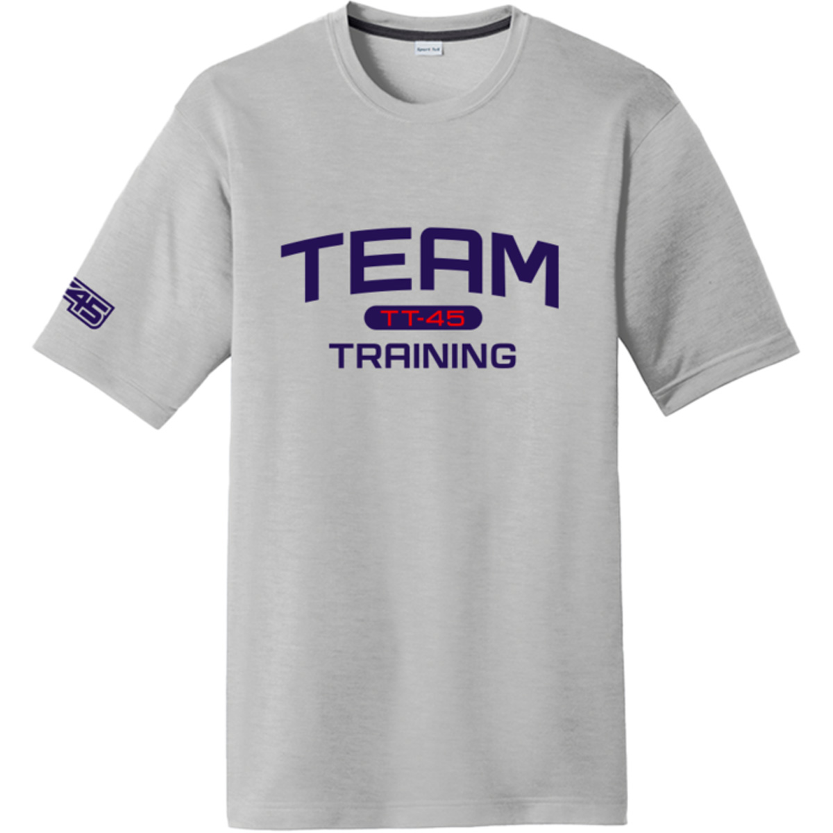 CUSTOM POLYESTER TEE DESIGN #2 - SILVER