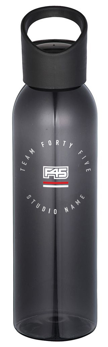 Casanova Tritan Sports Bottle Design #1 - Black - Image 2