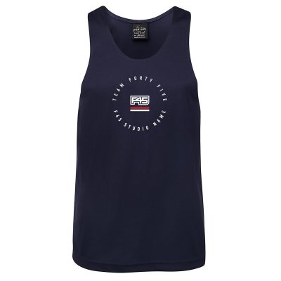 Custom Polyester Tank Design #1 - Navy