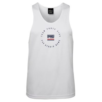 Custom Polyester Tank Design #1 - White