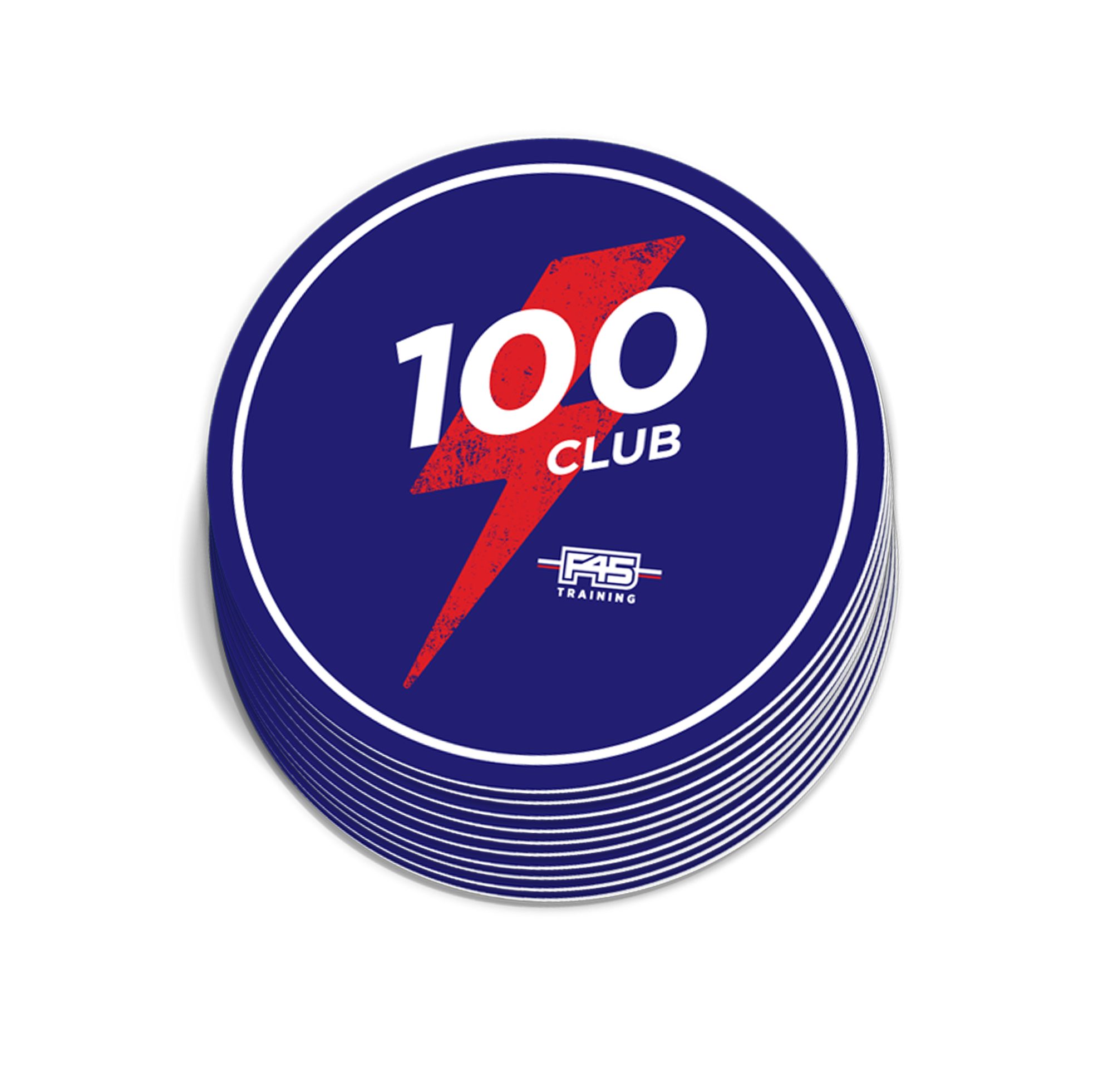 F45 Milestone 100 Sticker (Pack of 10)