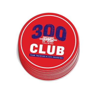 F45 Milestone 300 Sticker (Pack of 10)
