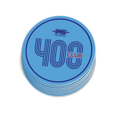 F45 Milestone 400 Sticker (Pack of 10)