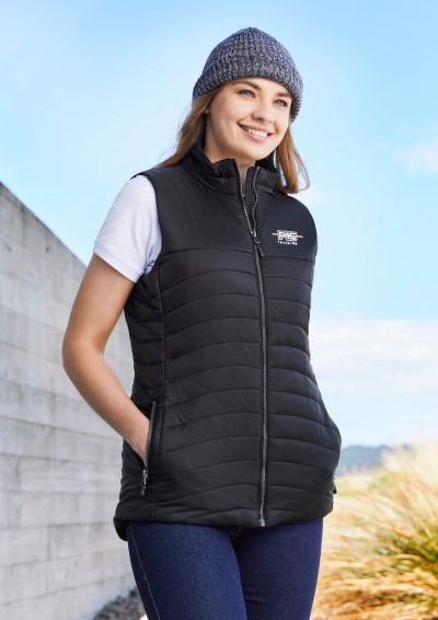 Women's Black Puffer Vest