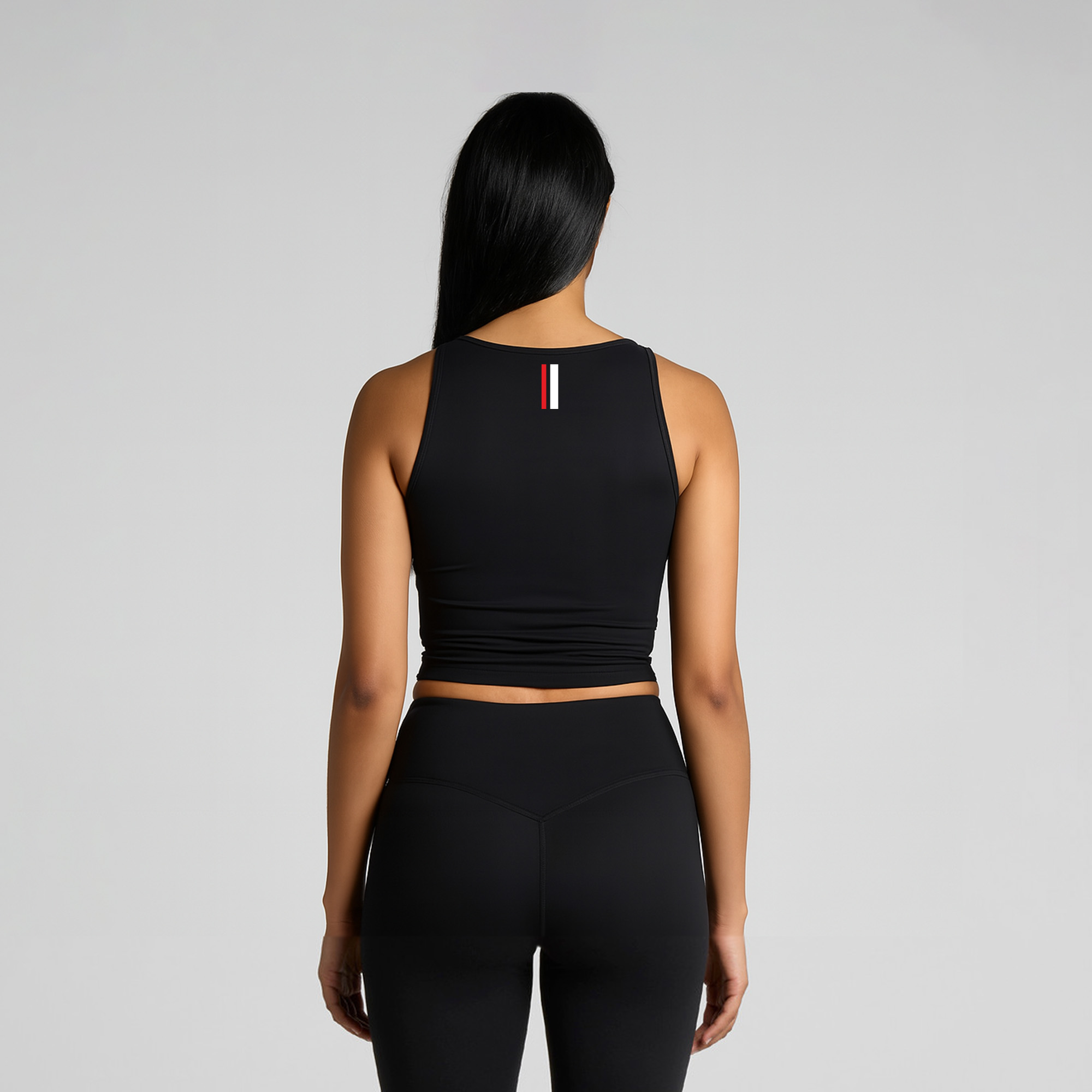 Active Crop Tank Black - Image 2