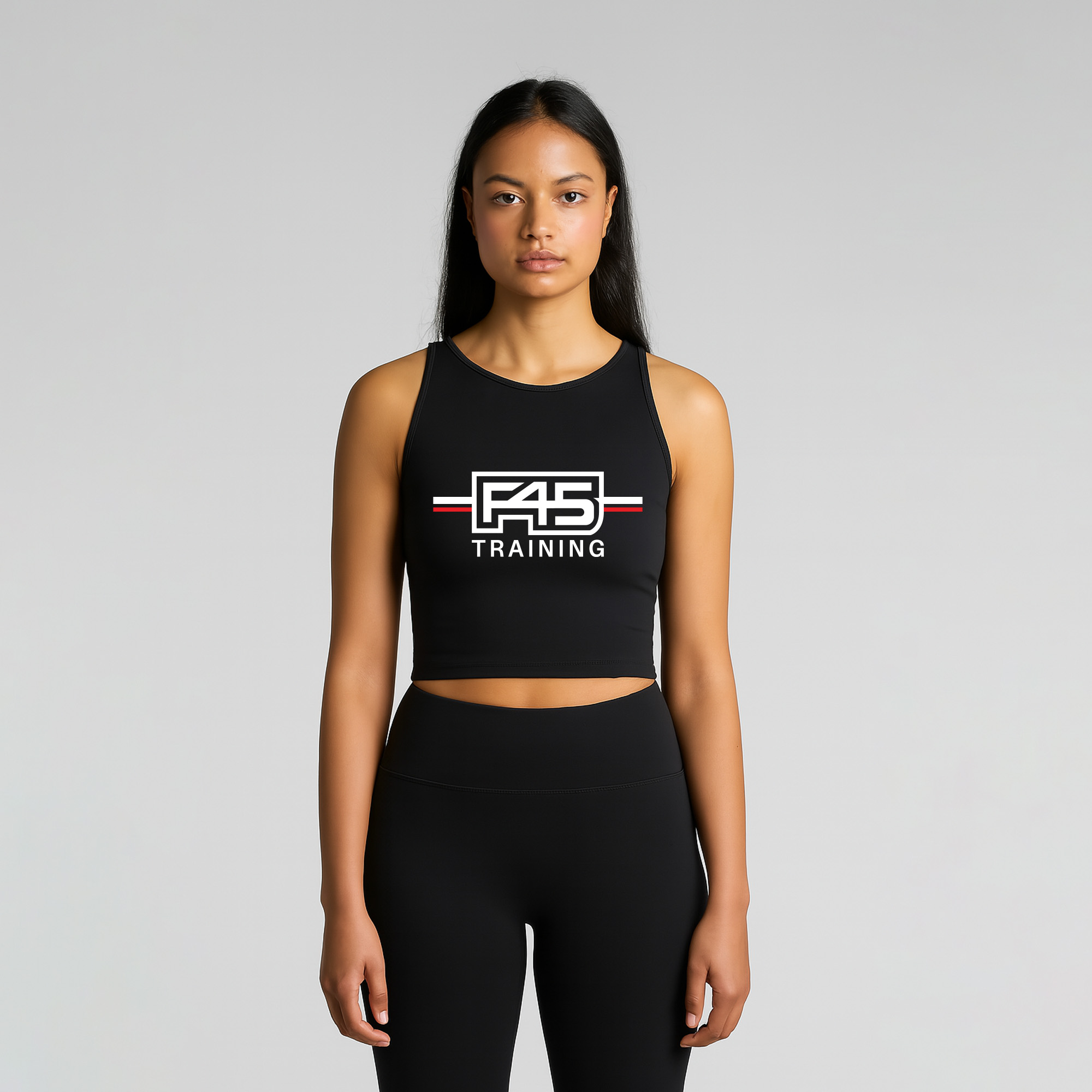 Active Crop Tank Black