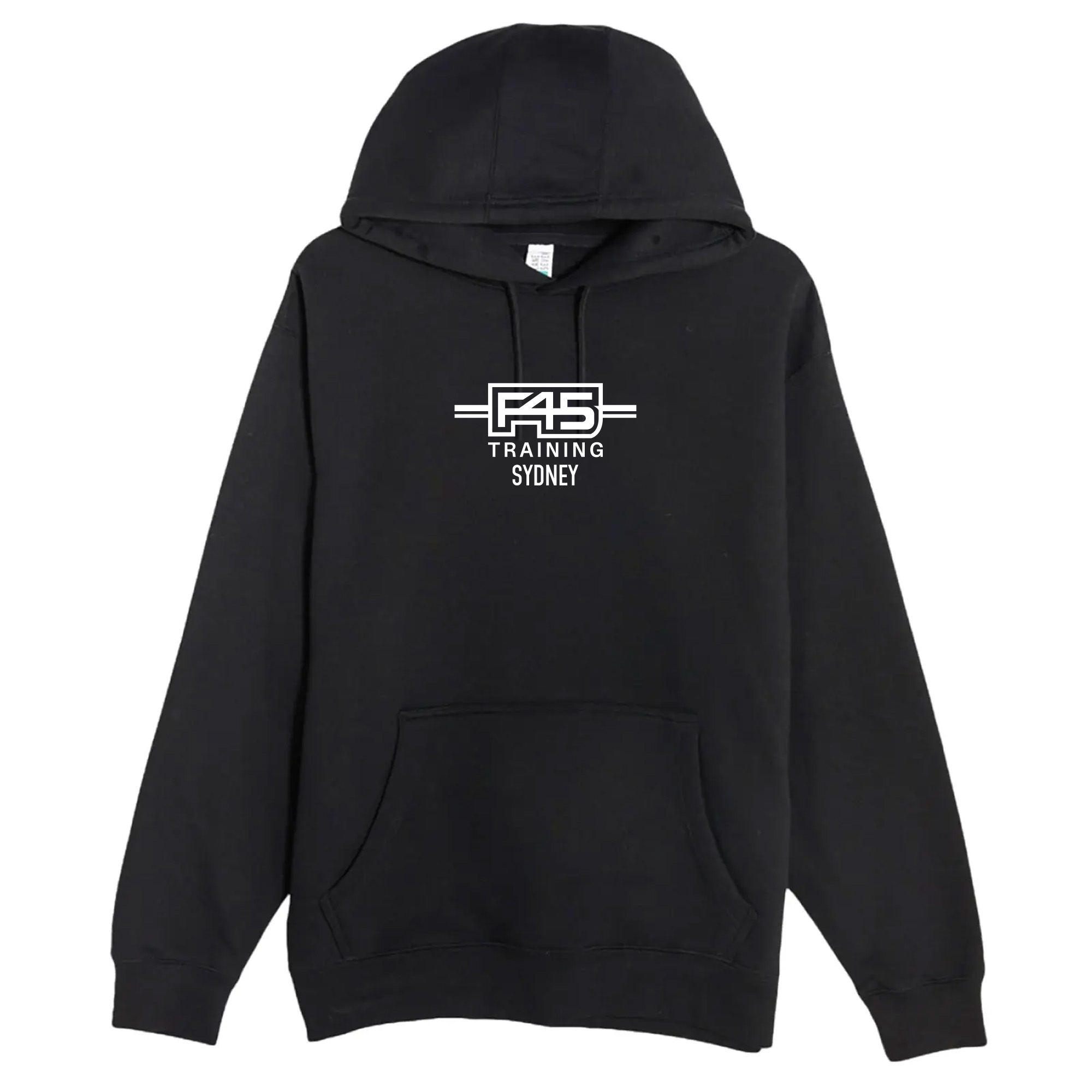 Logo Stamp Black Hooded Sweatshirt
