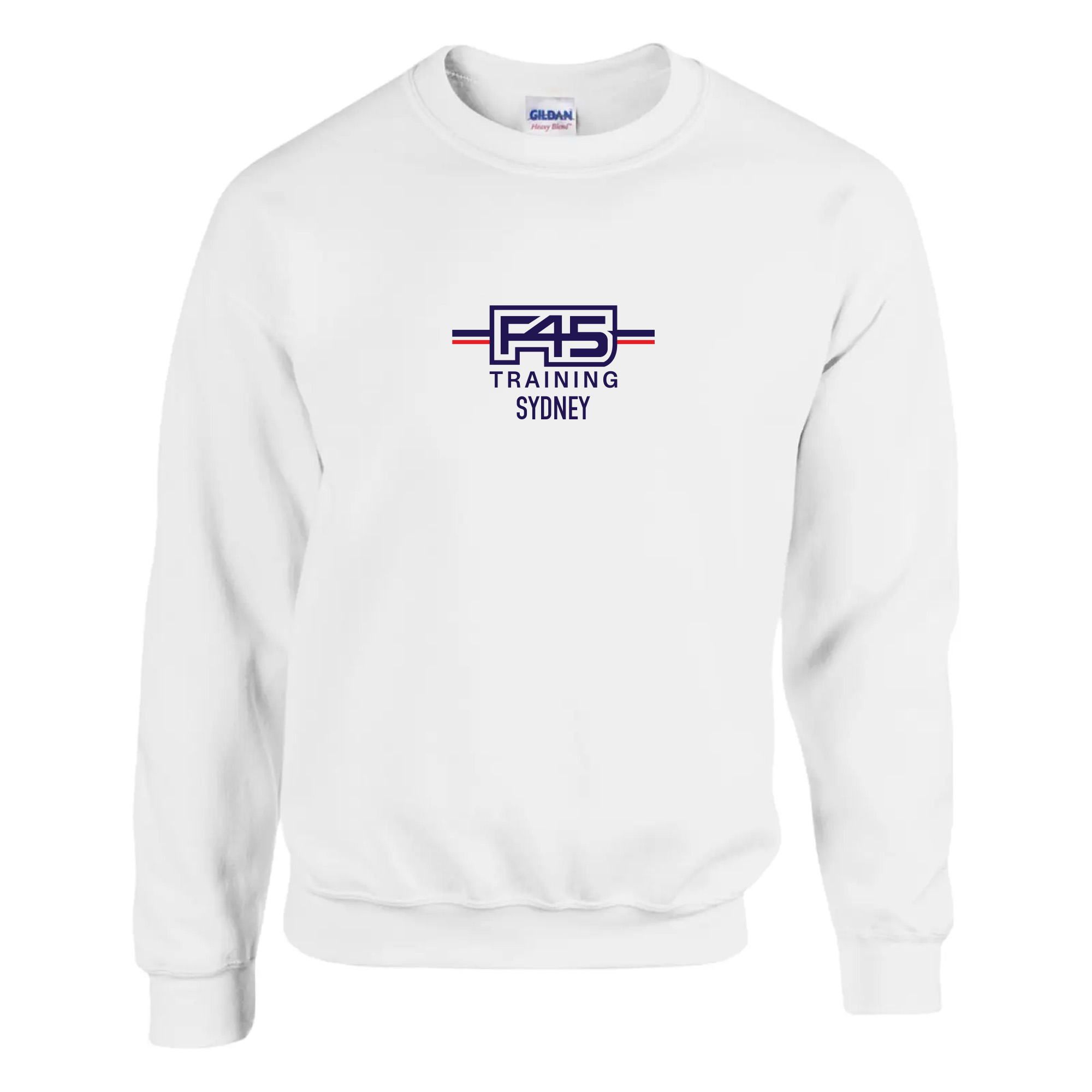 Logo Stamp White Fleece Crew