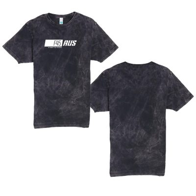 Slanted Stripe Cloud Black T-Shirt (Front Print)