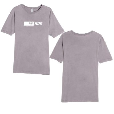 Slanted Stripe Vintage Zinc T-Shirt (Front Print)