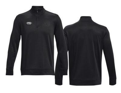 Logo Stamp Under Armour Black 1/4 Zip (Front Print)