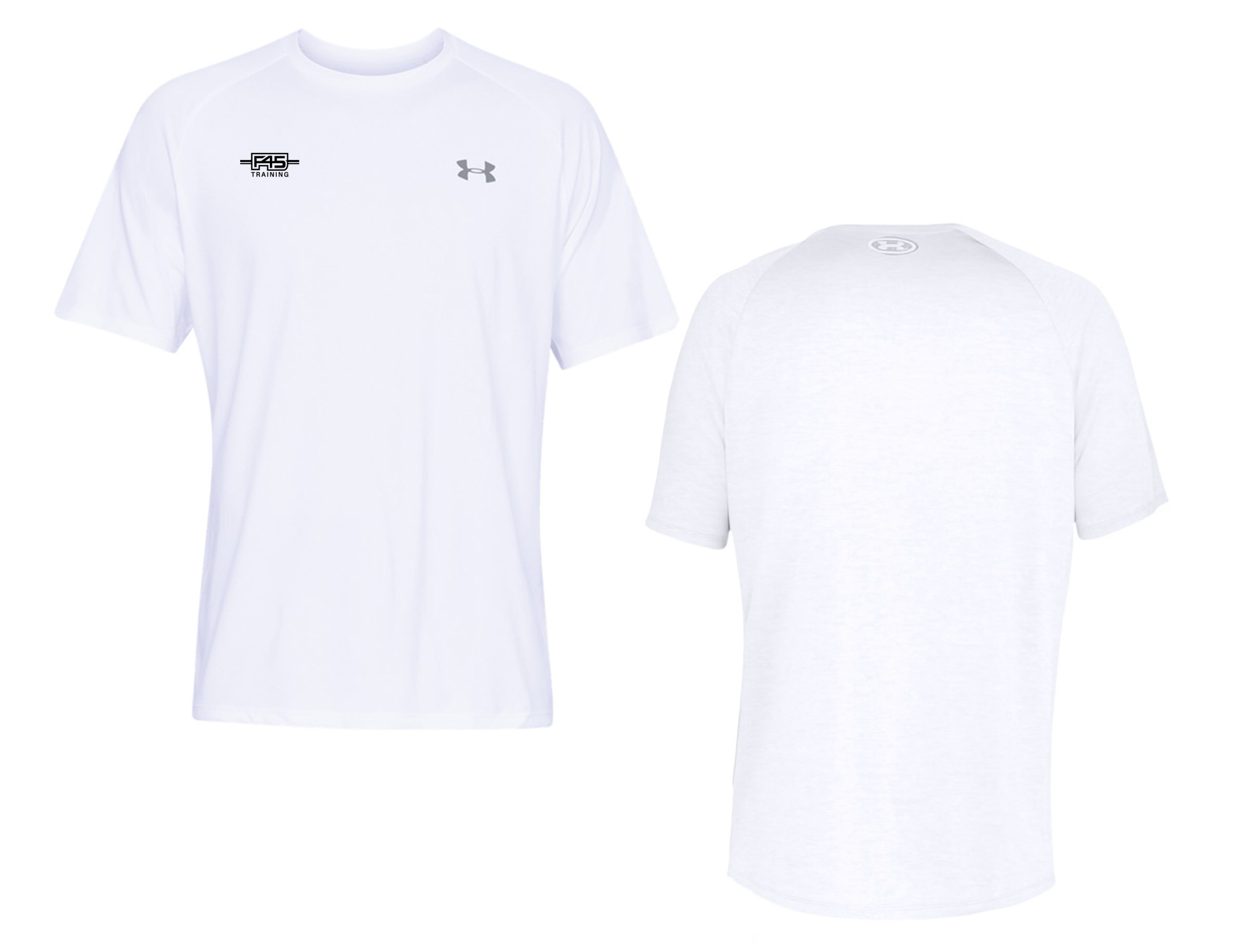 UA tee logo stamp white
