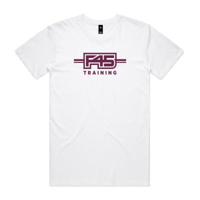 F45 Logo Valentines White T-Shirt (Front Print)